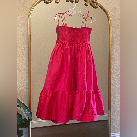 Dhruv Kapoor Shine Midi Dress Smocked Size S - Picture 8 of 12